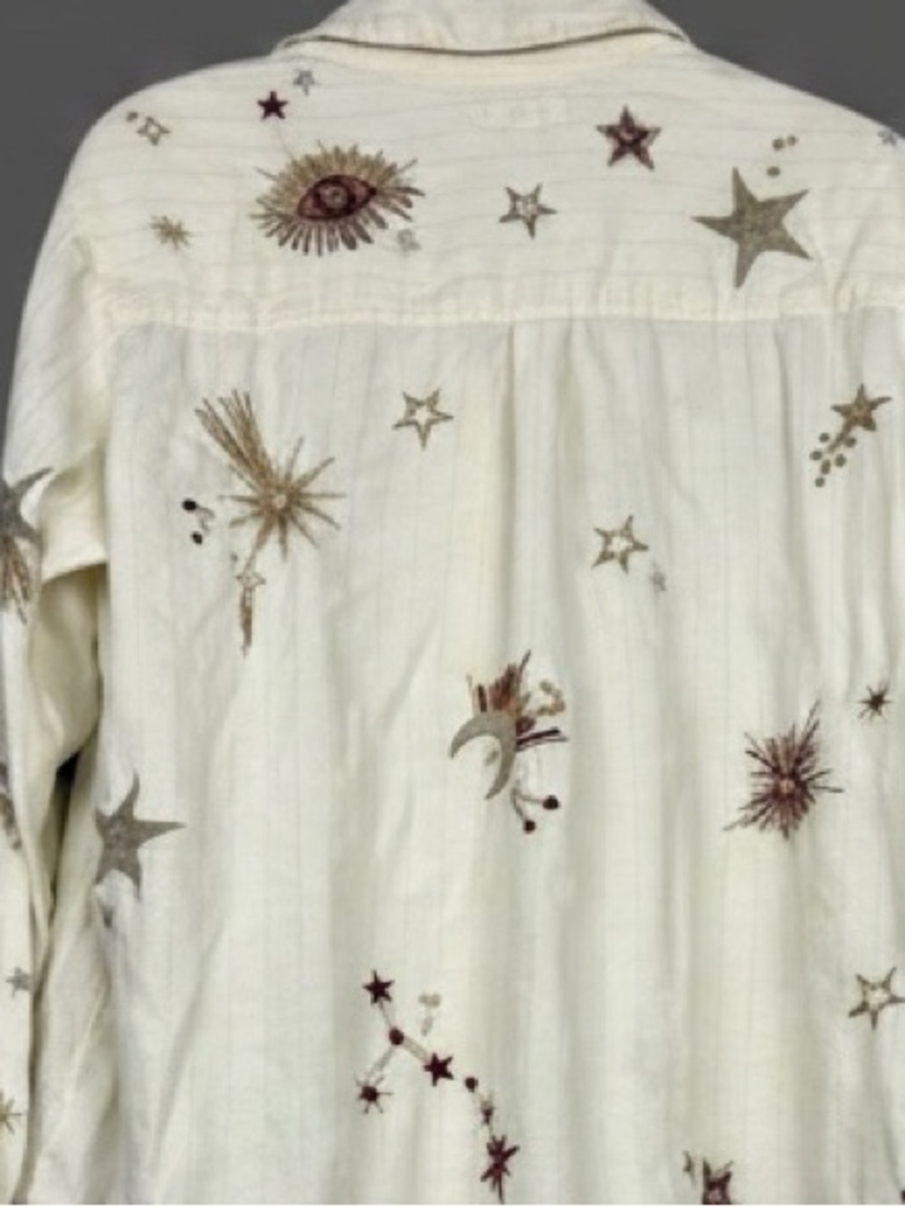 Johnny Was Estrella heavily embroidered constellation blouse NWT RARE - Picture 4 of 11